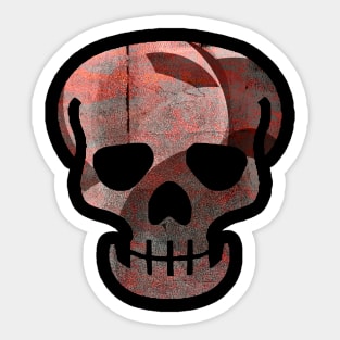 Skull Figure with Abstract Texture (starlight 09) Sticker